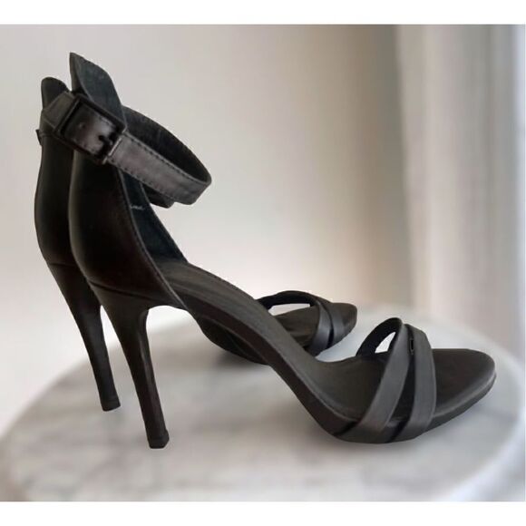 Anthropologie Joie Jena Nappa Leather Heel Sandal Size 39 US size 9 - Picture 8 of 14